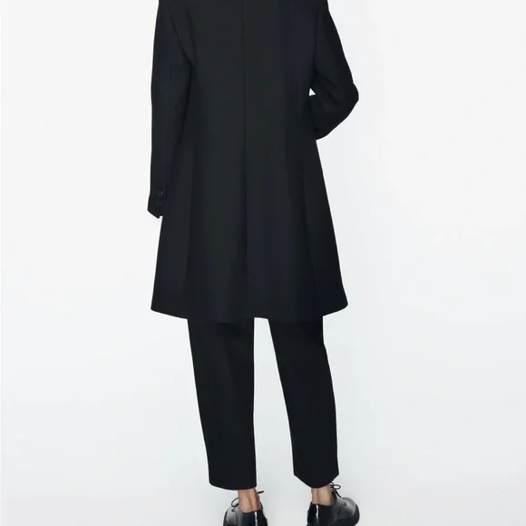 Zara black coat size xs - Picture 2 of 10